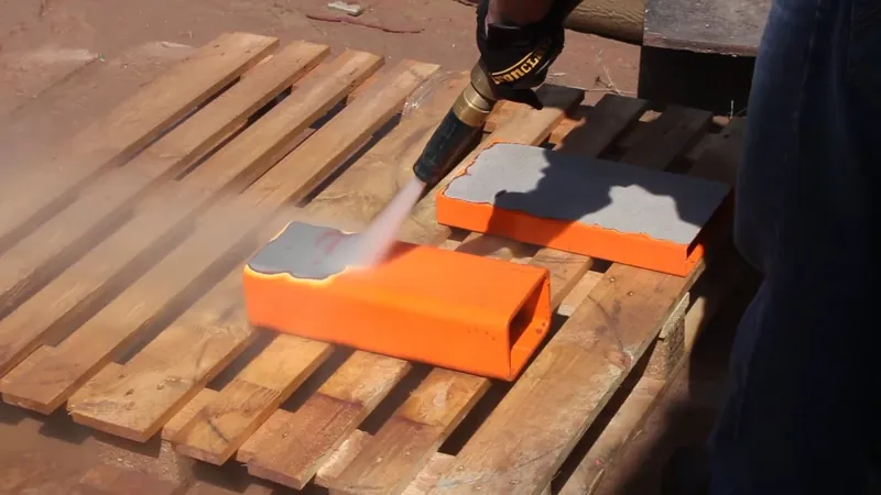 Video still: Coating removal, no dust cloud