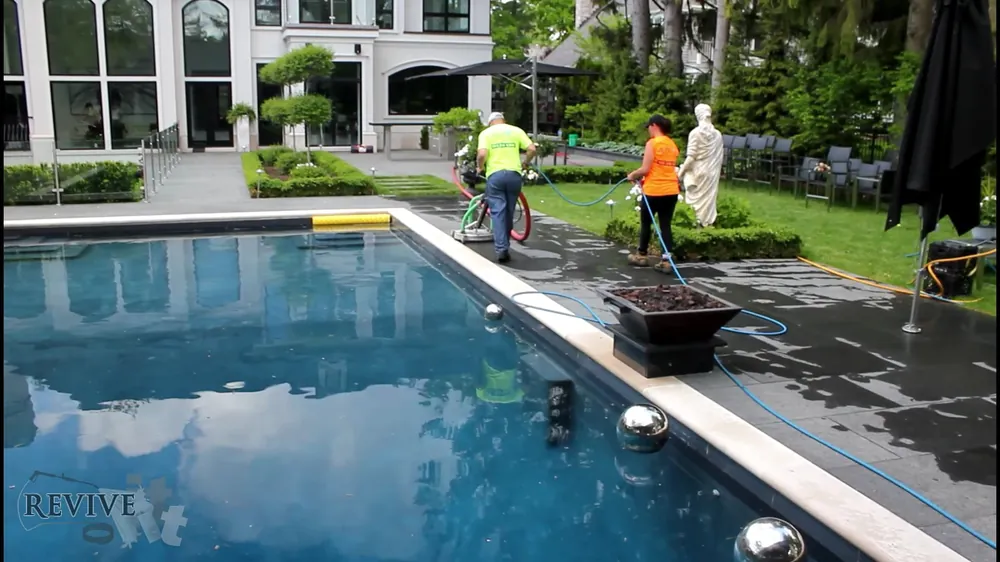 Hard surface power washing
